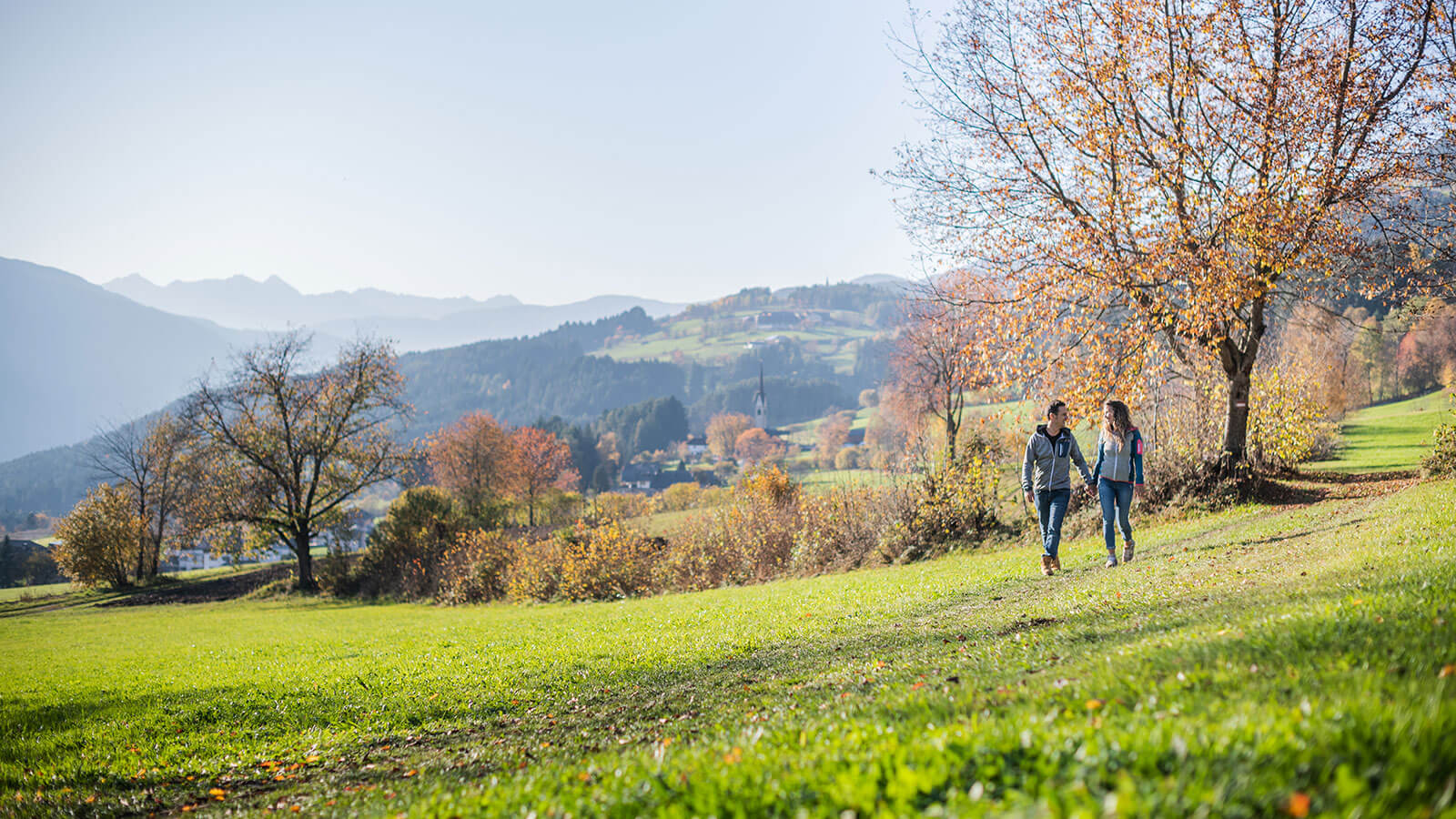 Spazieren an der frischen Luft